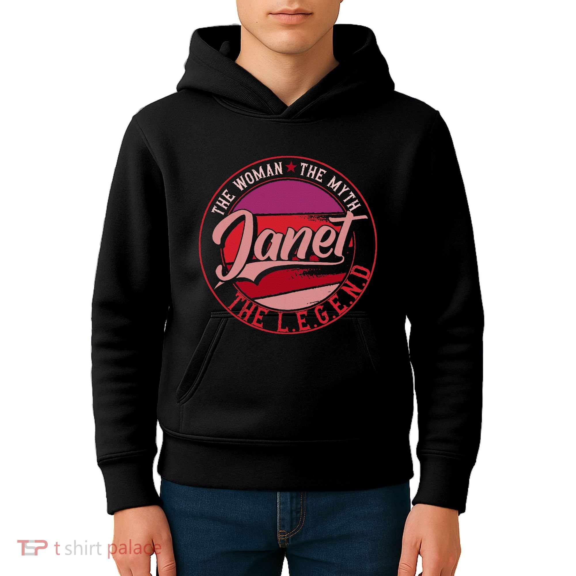 Janet The Woman The Myth The Legend Kids Hoodie