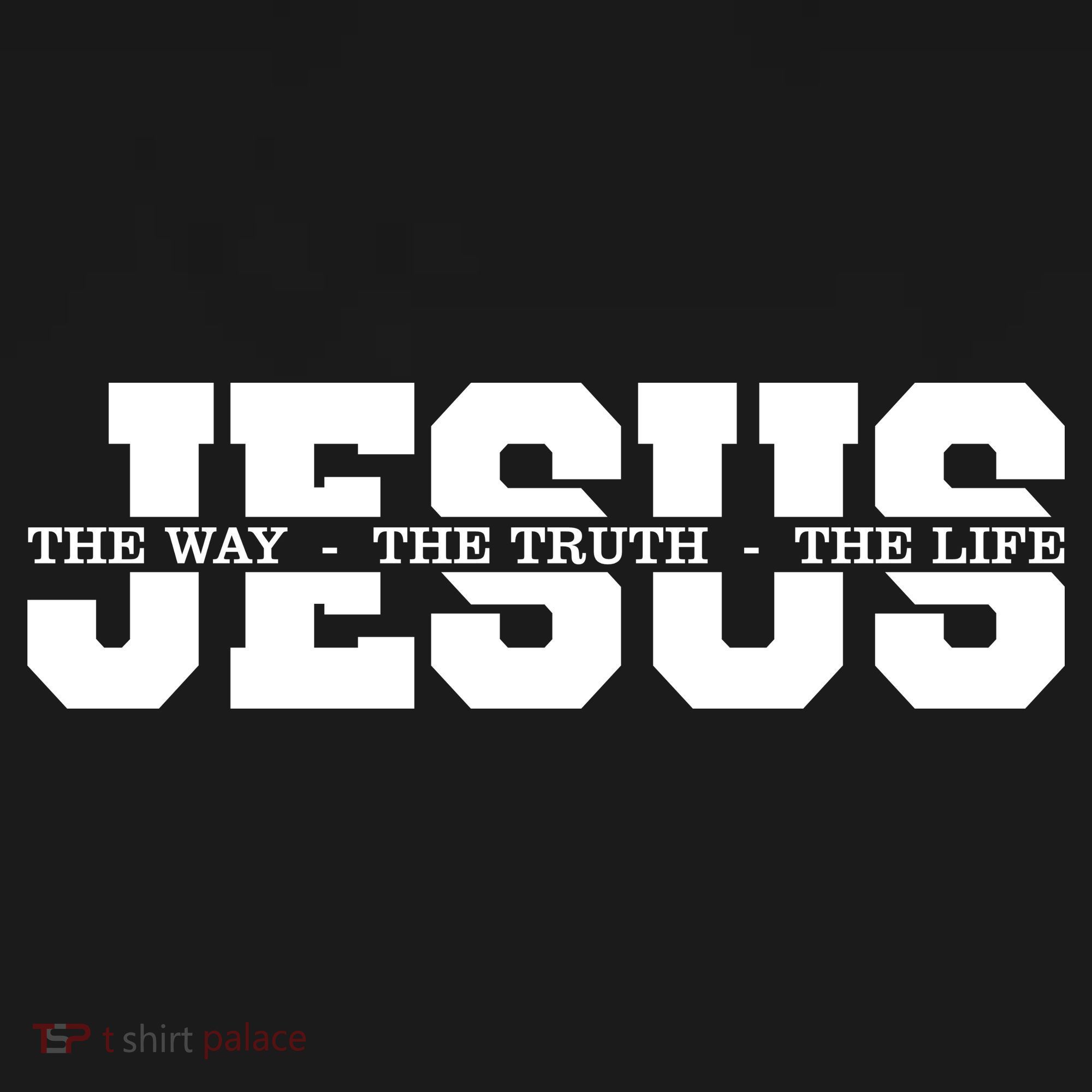 Jesus The Way The Truth The Life Christian Bible Verse T-Shirt