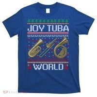 Joy Tuba World Music Lover Xmas Ugly Tuba Christmas Cool Gift T-Shirt thumb 0