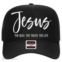 Jesus The Way The Truth The Life Christian Religious Hat thumb 0