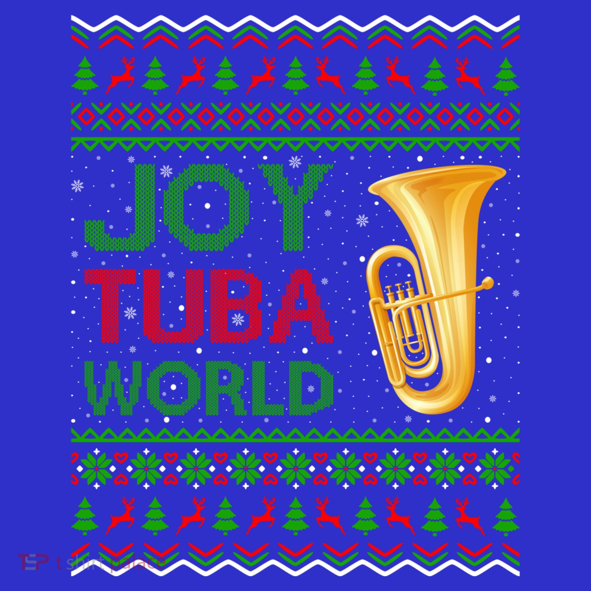 Joy Tuba World Music Lover Xmas Gift Ugly Tuba Christmas Funny Gift Women's Tank Top