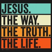 Jesus The Way Truth Life Bible Verse Christian Worship Mousepad thumb 1