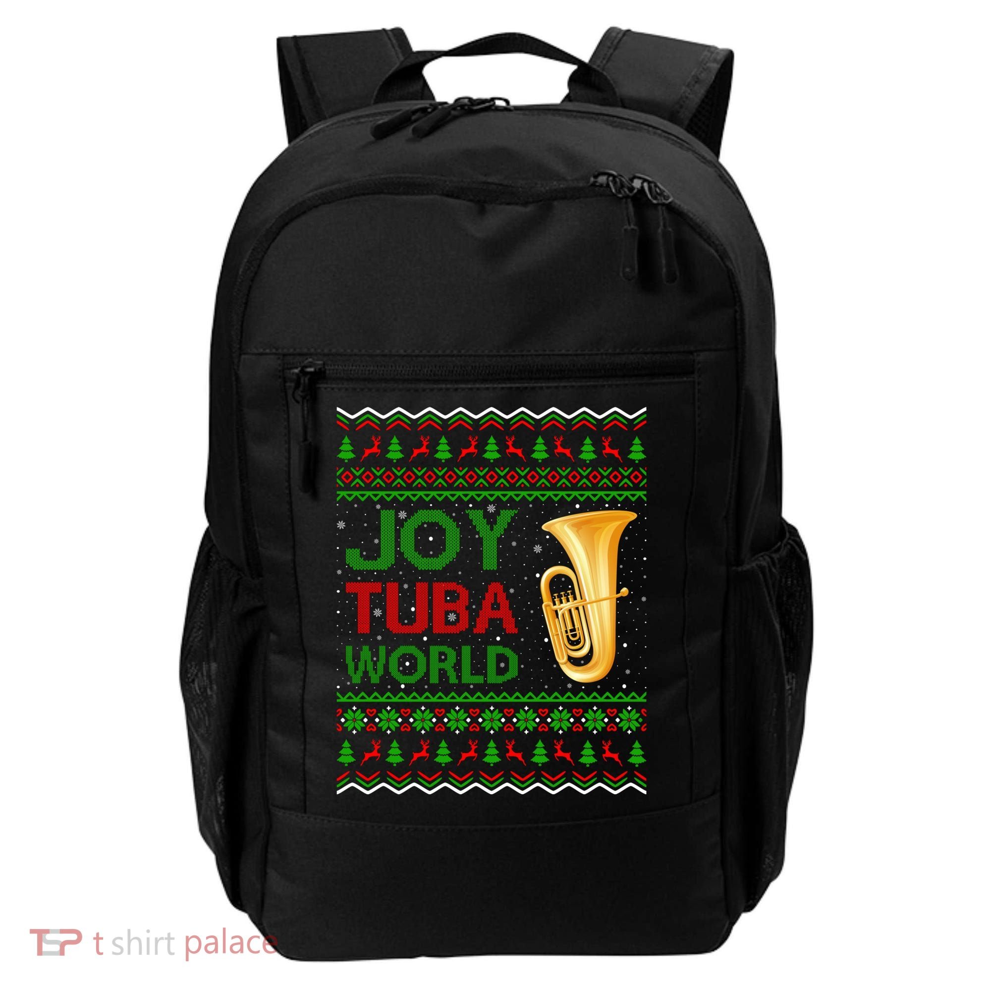 Joy Tuba World Music Lover Xmas Gift Ugly Tuba Christmas Gift Backpack