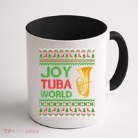 Joy Tuba World Music Lover Xmas Gift Ugly Tuba Christmas Gift Coffee Mug thumb 1