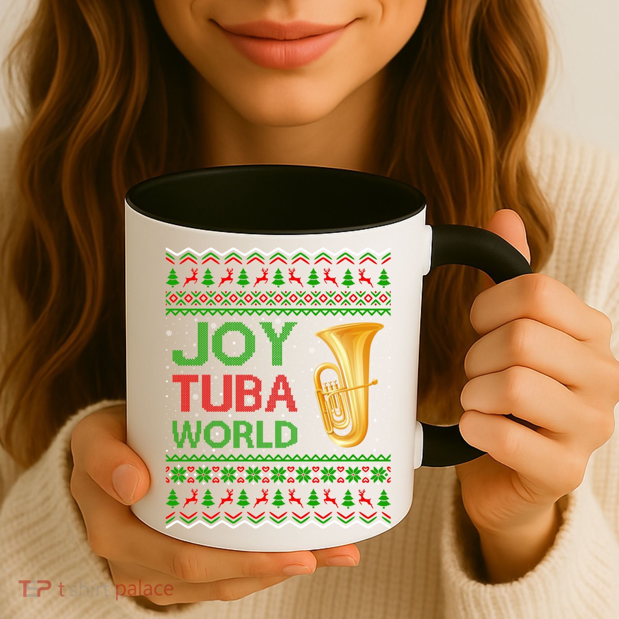 Joy Tuba World Music Lover Xmas Gift Ugly Tuba Christmas Gift Coffee Mug