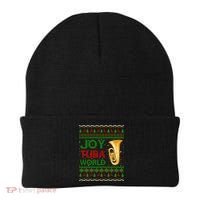 Joy Tuba World Music Lover Xmas Gift Ugly Tuba Christmas Gift Beanie thumb 0