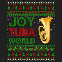 Joy Tuba World Music Lover Xmas Gift Ugly Tuba Christmas Gift Beanie thumb 2