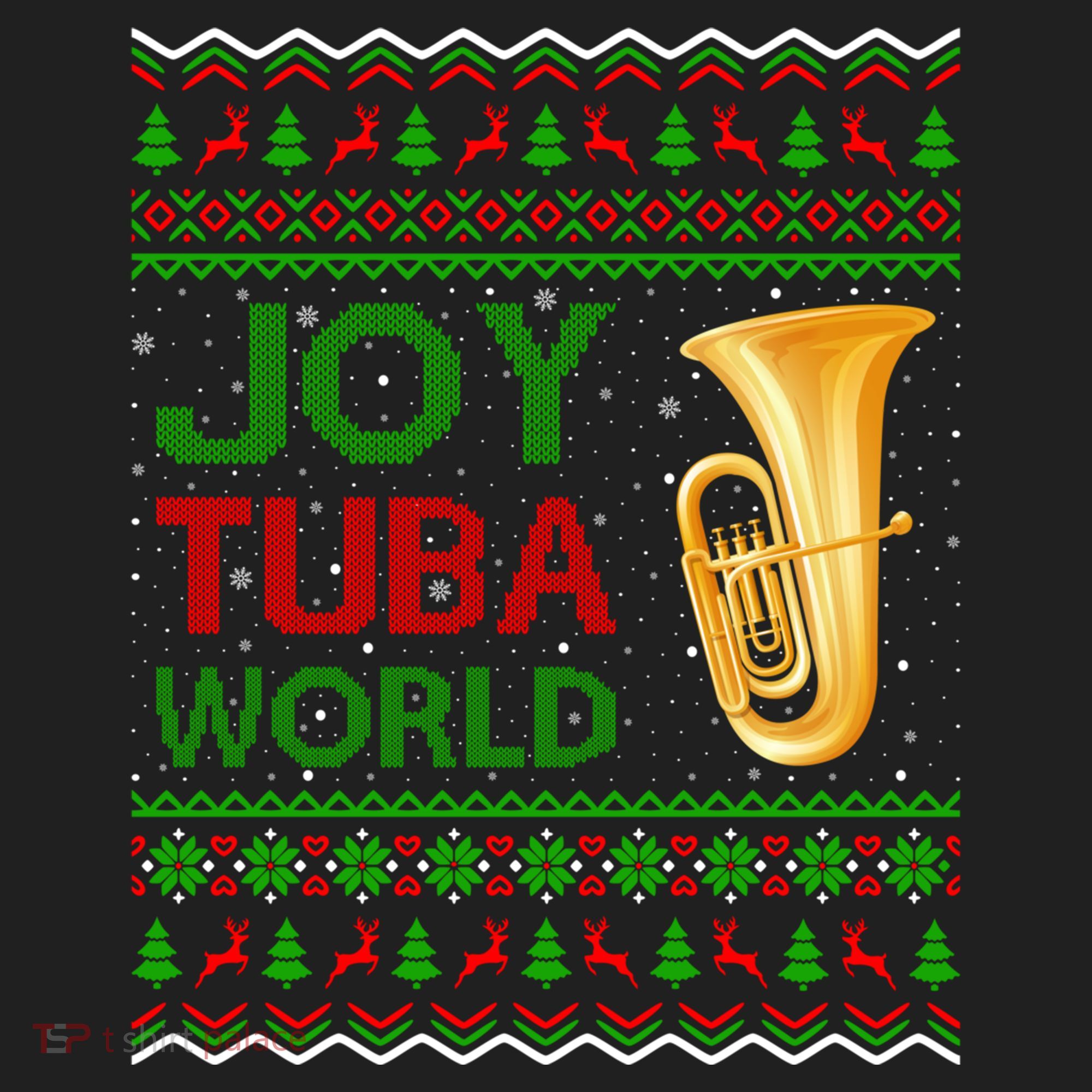 Joy Tuba World Music Lover Xmas Gift Ugly Tuba Christmas Gift Beanie