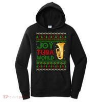 Joy Tuba World Music Lover Xmas Gift Ugly Tuba Christmas Gift Women's Hoodie thumb 0