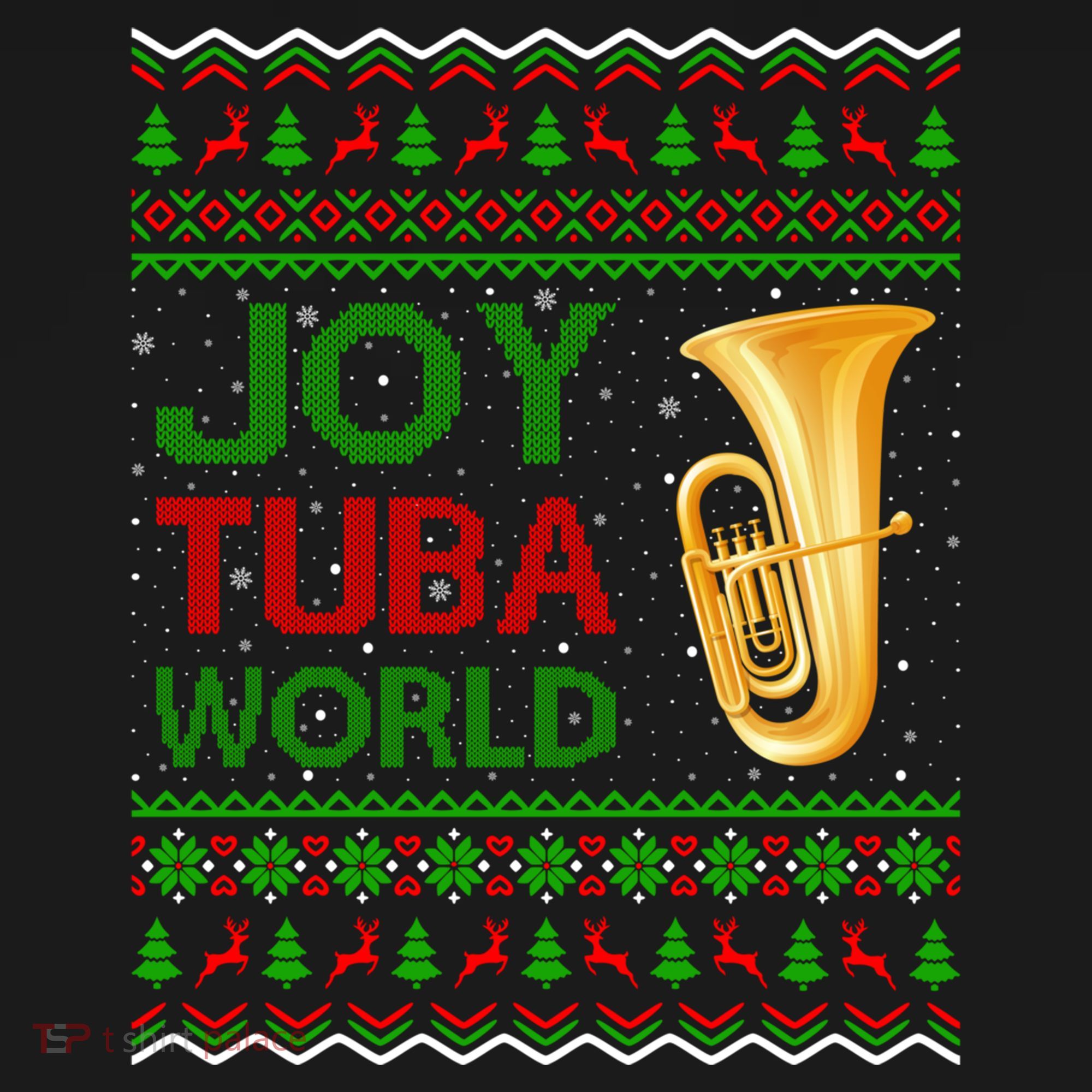 Joy Tuba World Music Lover Xmas Gift Ugly Tuba Christmas Gift Ornament