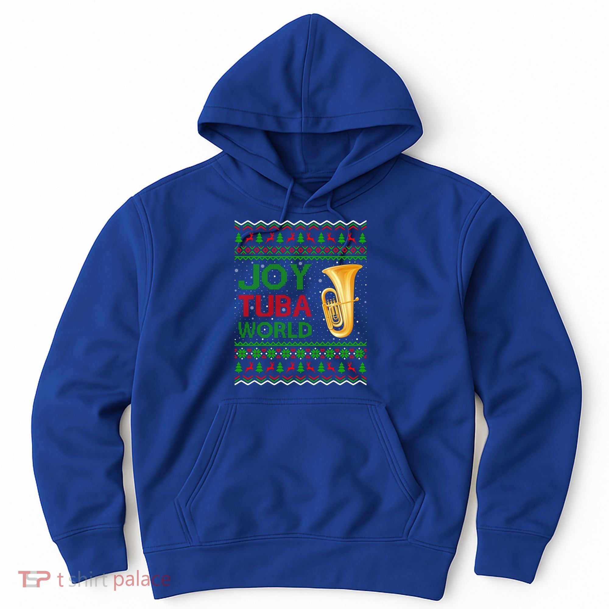 Joy Tuba World Music Lover Xmas Gift Ugly Tuba Christmas Gift Hoodie