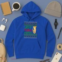 Joy Tuba World Music Lover Xmas Gift Ugly Tuba Christmas Gift Hoodie thumb 3