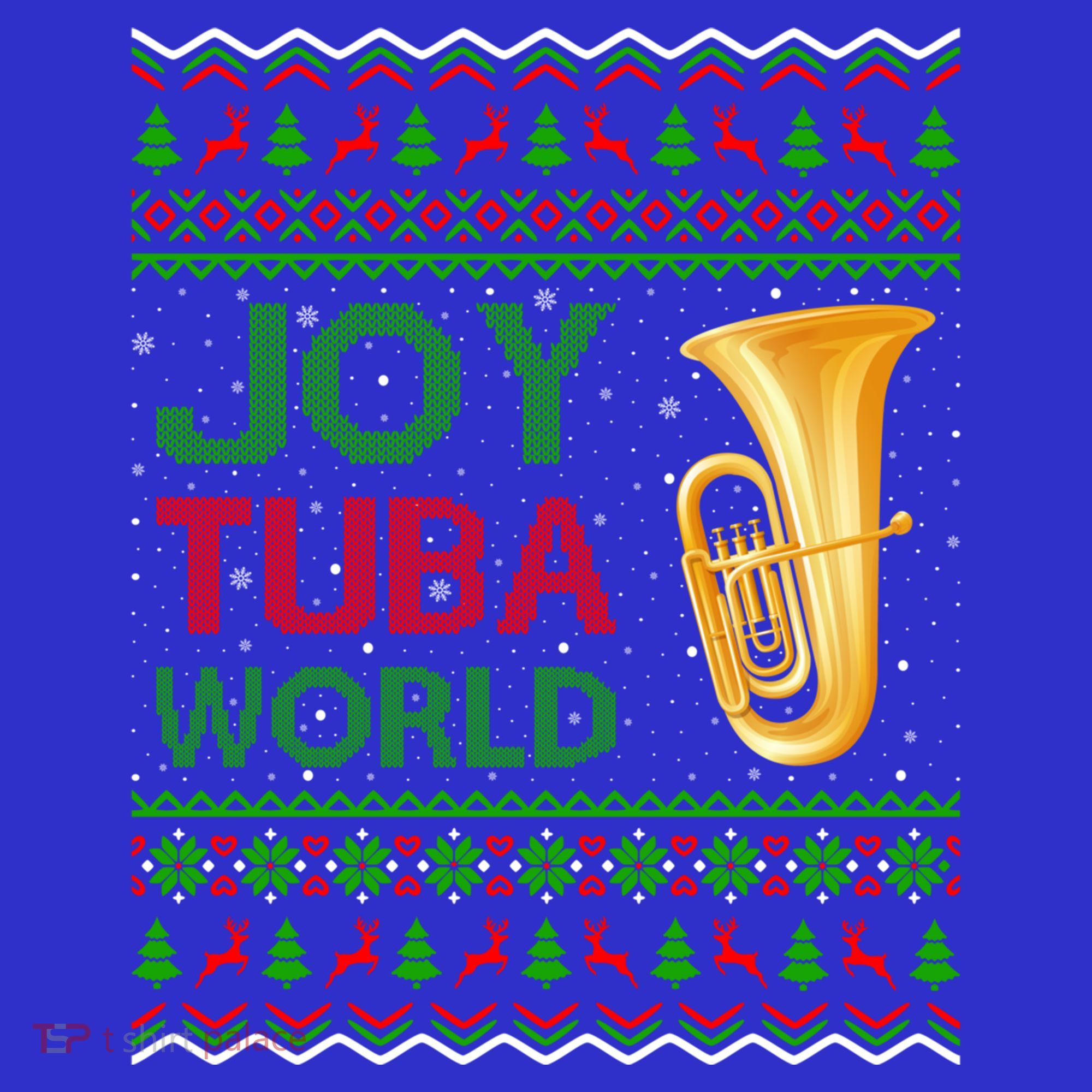 Joy Tuba World Music Lover Xmas Gift Ugly Tuba Christmas Gift Baby Bodysuit