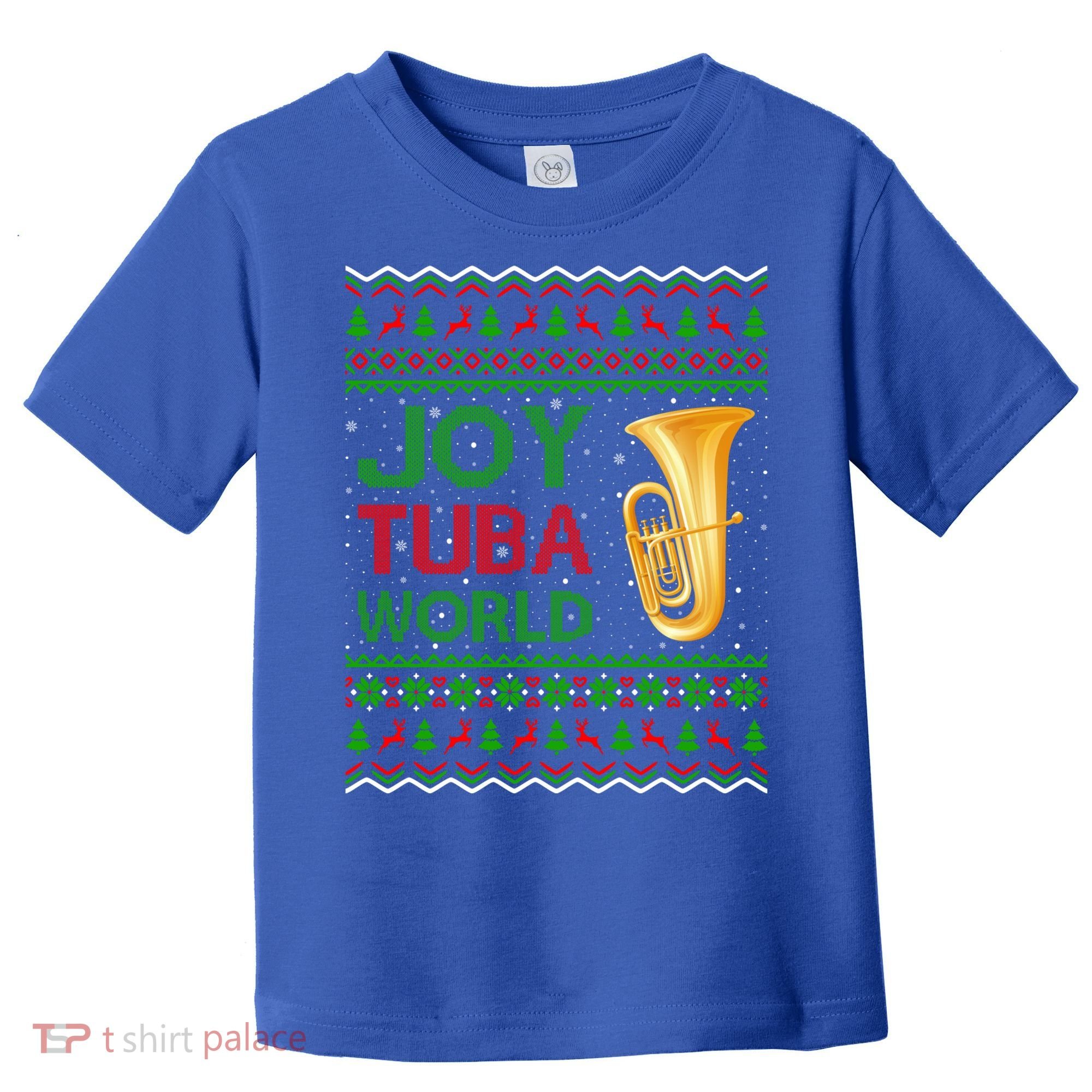 Joy Tuba World Music Lover Xmas Gift Ugly Tuba Christmas Gift Toddler T-Shirt