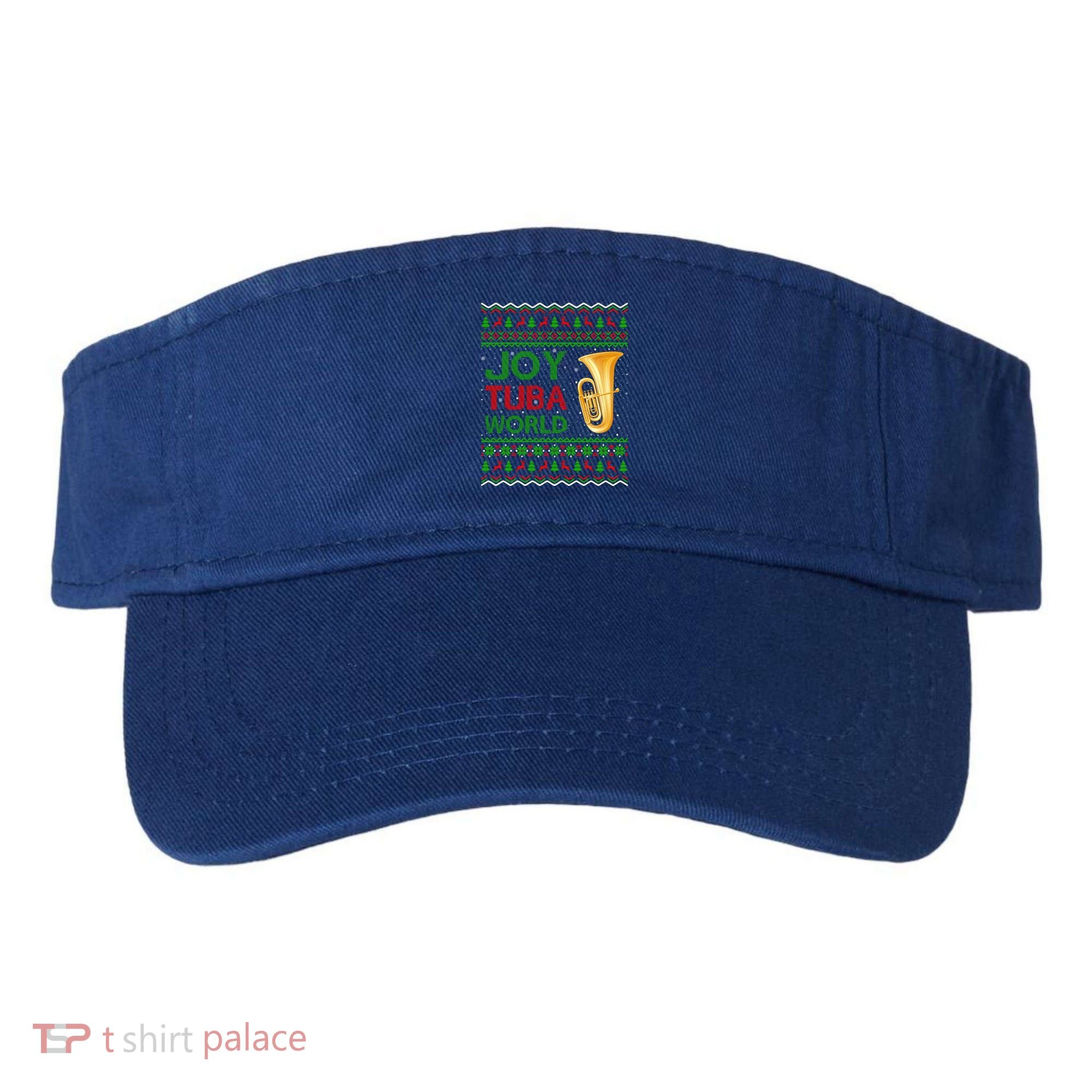 Joy Tuba World Music Lover Xmas Gift Ugly Tuba Christmas Gift Visor