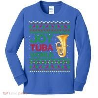 Joy Tuba World Music Lover Xmas Gift Ugly Tuba Christmas Gift Kids Long Sleeve Shirt thumb 0