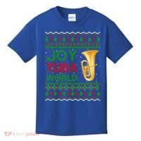 Joy Tuba World Music Lover Xmas Gift Ugly Tuba Christmas Gift Kids T-Shirt thumb 0