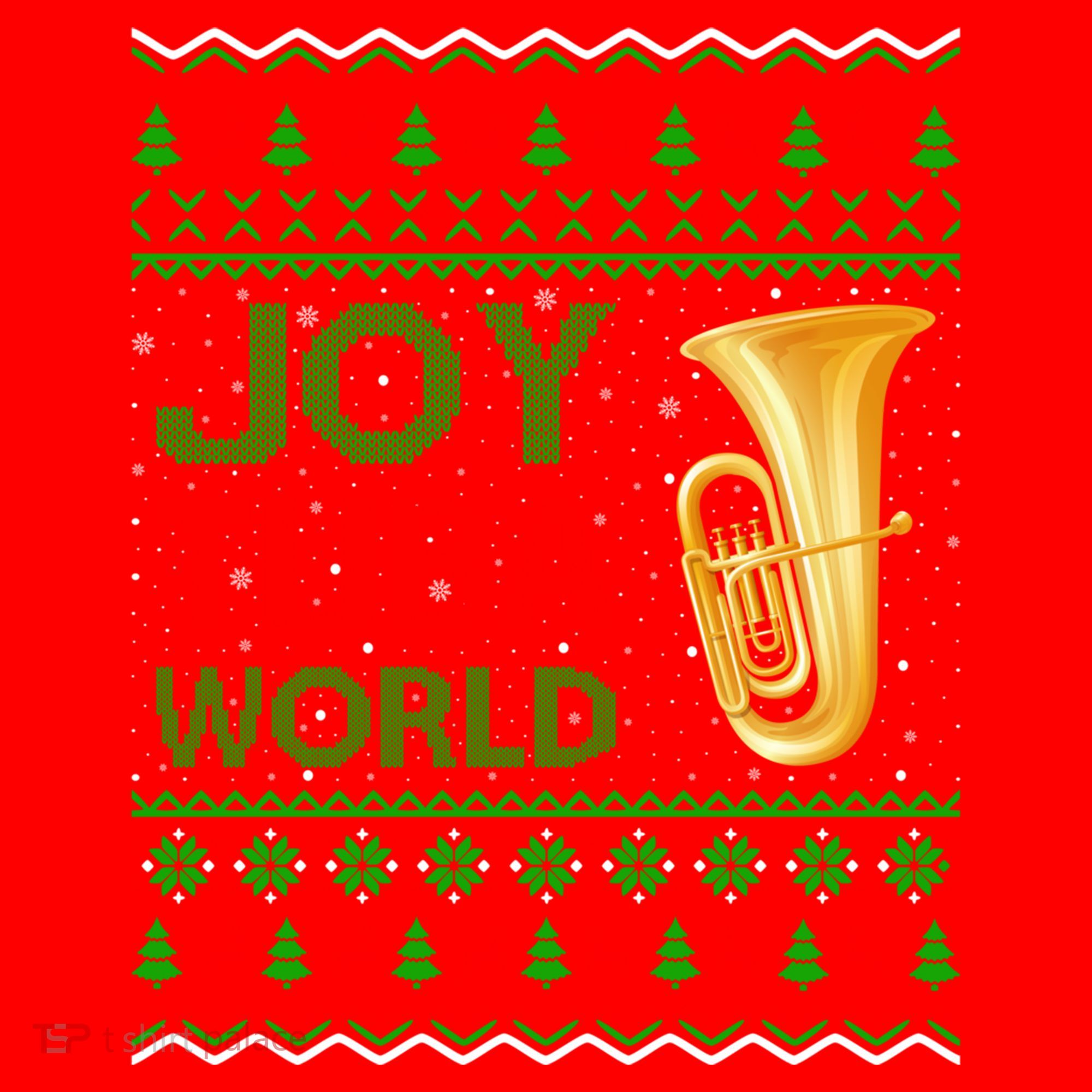 Joy Tuba World Music Lover Xmas Gift Ugly Tuba Christmas Gift Santa Hat