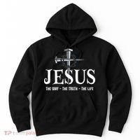 Jesus The Way The Truth The Life John 146 Christiant Hoodie thumb 0