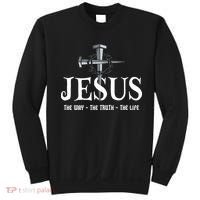 Jesus The Way The Truth The Life John 146 Christiant Sweatshirt thumb 0