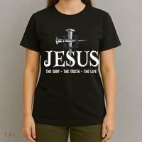 Jesus The Way The Truth The Life John 146 Christiant T-Shirt thumb 4