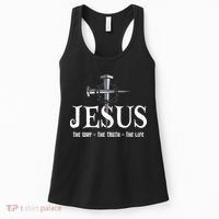 Jesus The Way The Truth The Life John 146 Christiant Women's Tank Top thumb 0