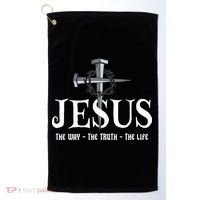 Jesus The Way The Truth The Life John 146 Christiant Golf Towel thumb 0