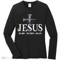Jesus The Way The Truth The Life John 146 Christiant Women's Long Sleeve Shirt thumb 0