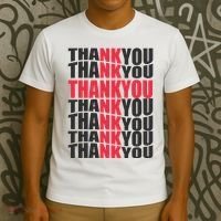 Jesus Thank You Cross Lord Savior Christian Love Religious T-Shirt thumb 3