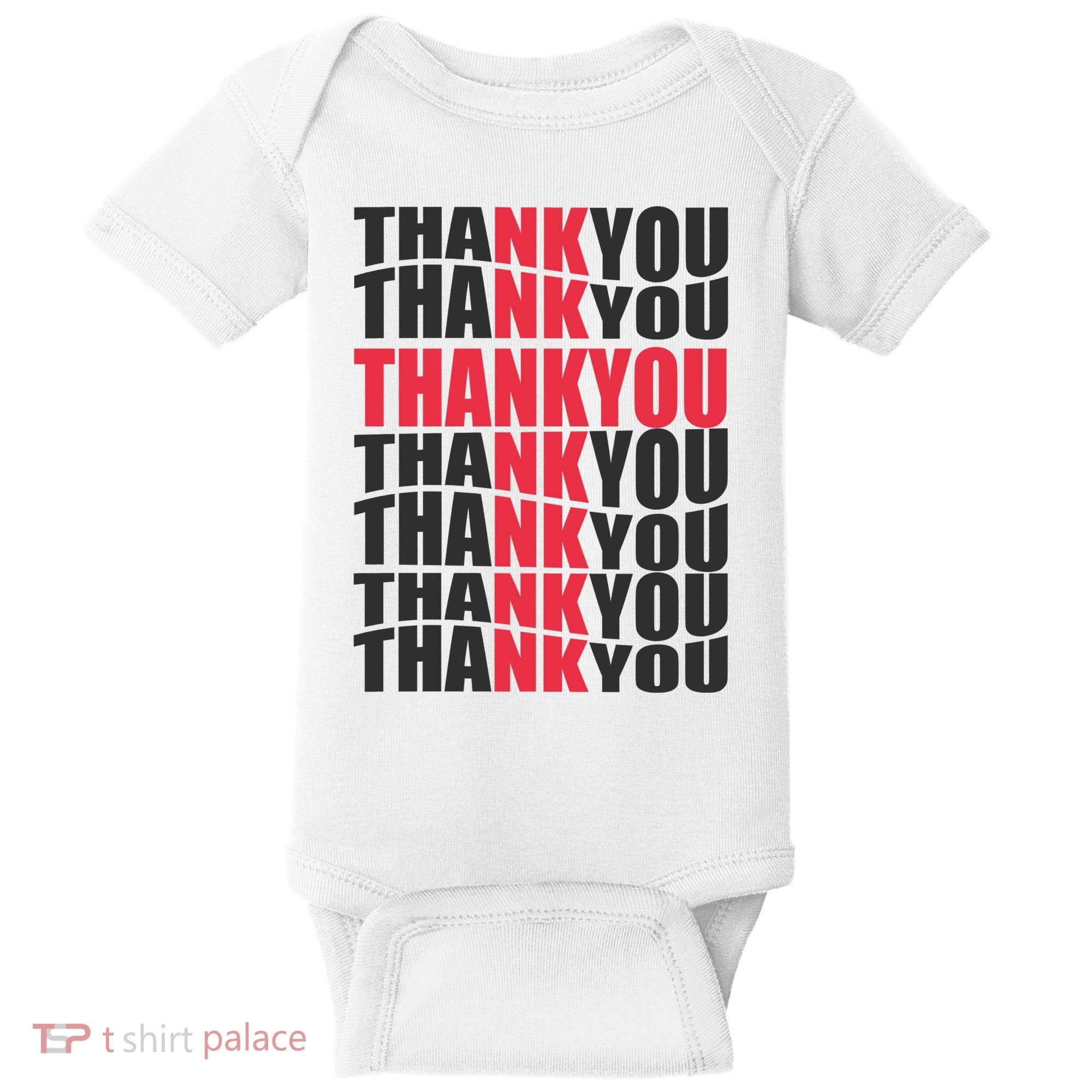 Jesus Thank You Cross Lord Savior Christian Love Religious Baby Bodysuit