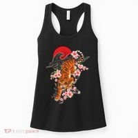 Japanese Tiger Zoologist Wild Animal Zoo Lover Safari Women's Tank Top thumb 0