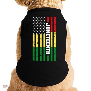 Juneteenth USA Black History Month Flag Doggie Tank