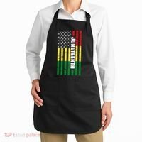 Juneteenth USA Black History Month Flag Apron thumb 2