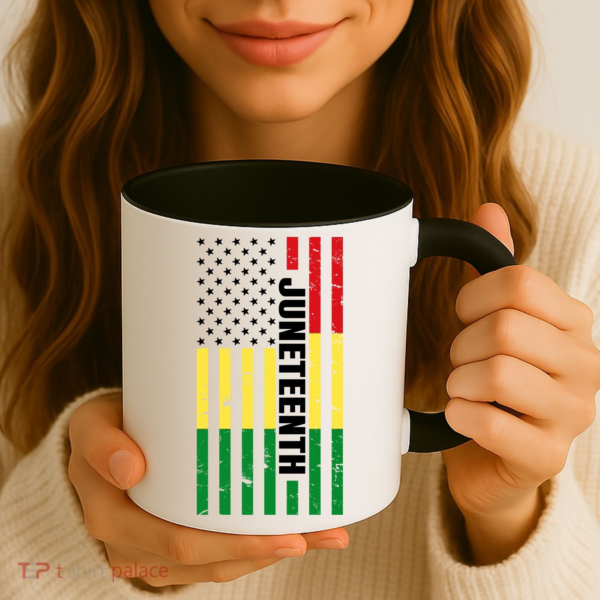 Juneteenth USA Black History Month Flag Coffee Mug