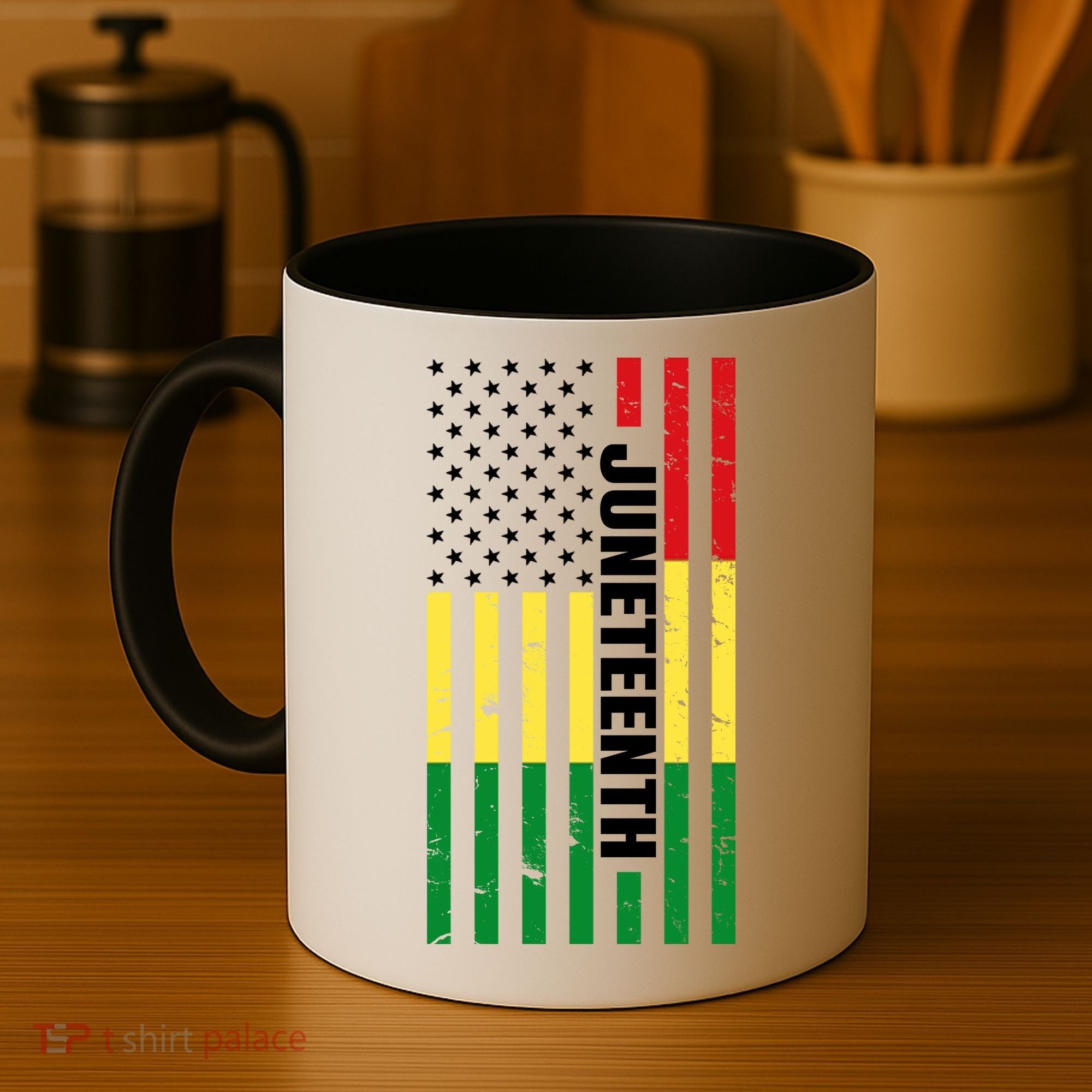 Juneteenth USA Black History Month Flag Coffee Mug