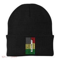 Juneteenth USA Black History Month Flag Beanie thumb 0