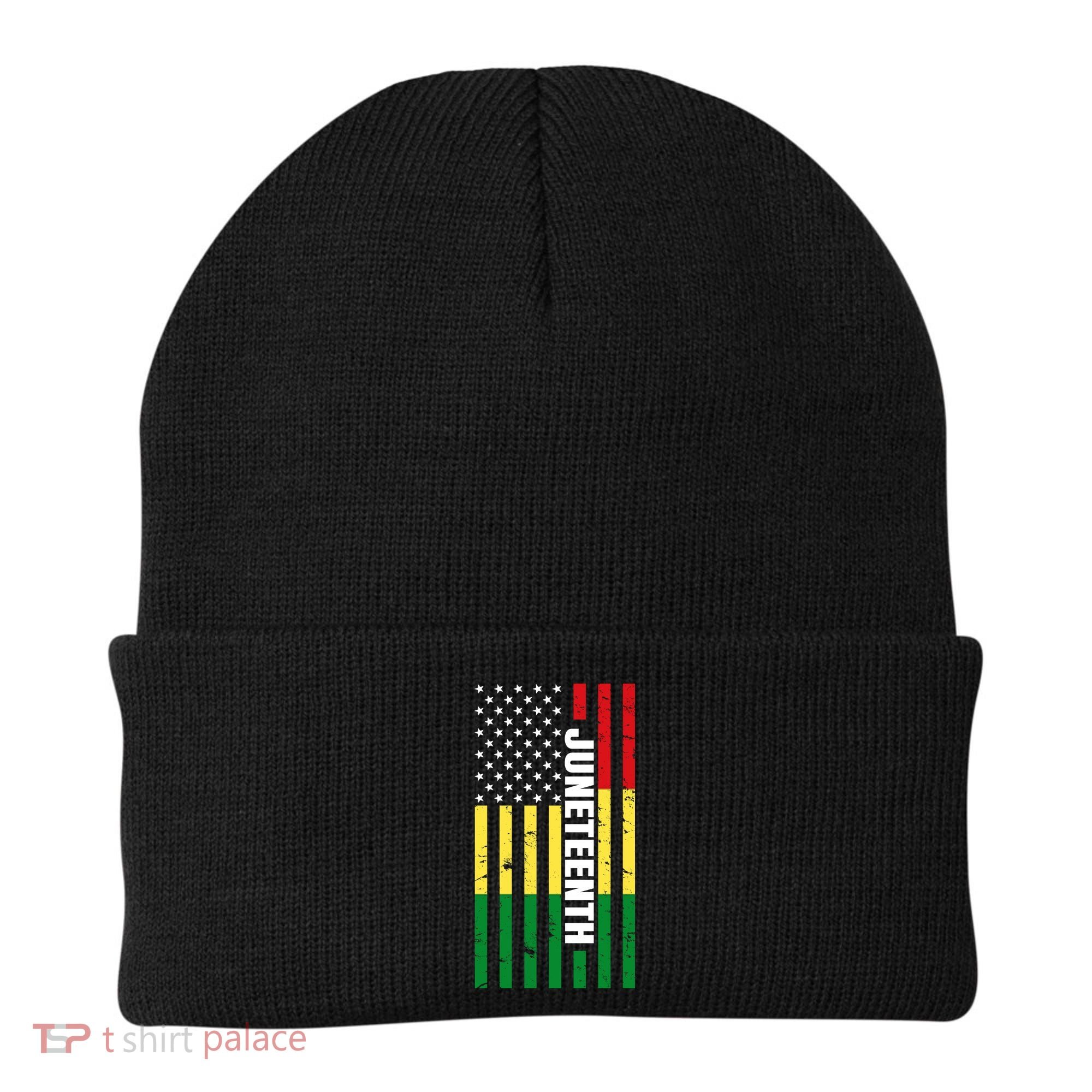 Juneteenth USA Black History Month Flag Beanie
