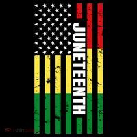 Juneteenth USA Black History Month Flag Women's Hoodie thumb 2