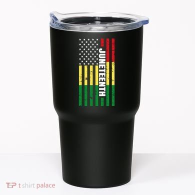 Juneteenth USA Black History Month Flag Tumbler