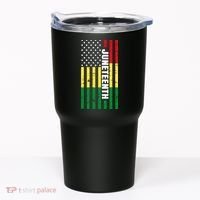 Juneteenth USA Black History Month Flag Tumbler thumb 0