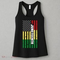 Juneteenth USA Black History Month Flag Women's Tank Top thumb 3