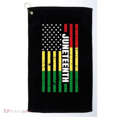 Juneteenth USA Black History Month Flag Golf Towel