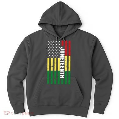Juneteenth USA Black History Month Flag Hoodie