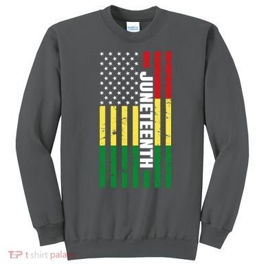 Juneteenth USA Black History Month Flag Sweatshirt