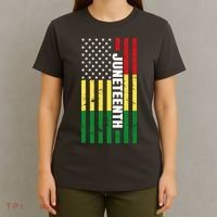 Juneteenth USA Black History Month Flag T-Shirt thumb 4
