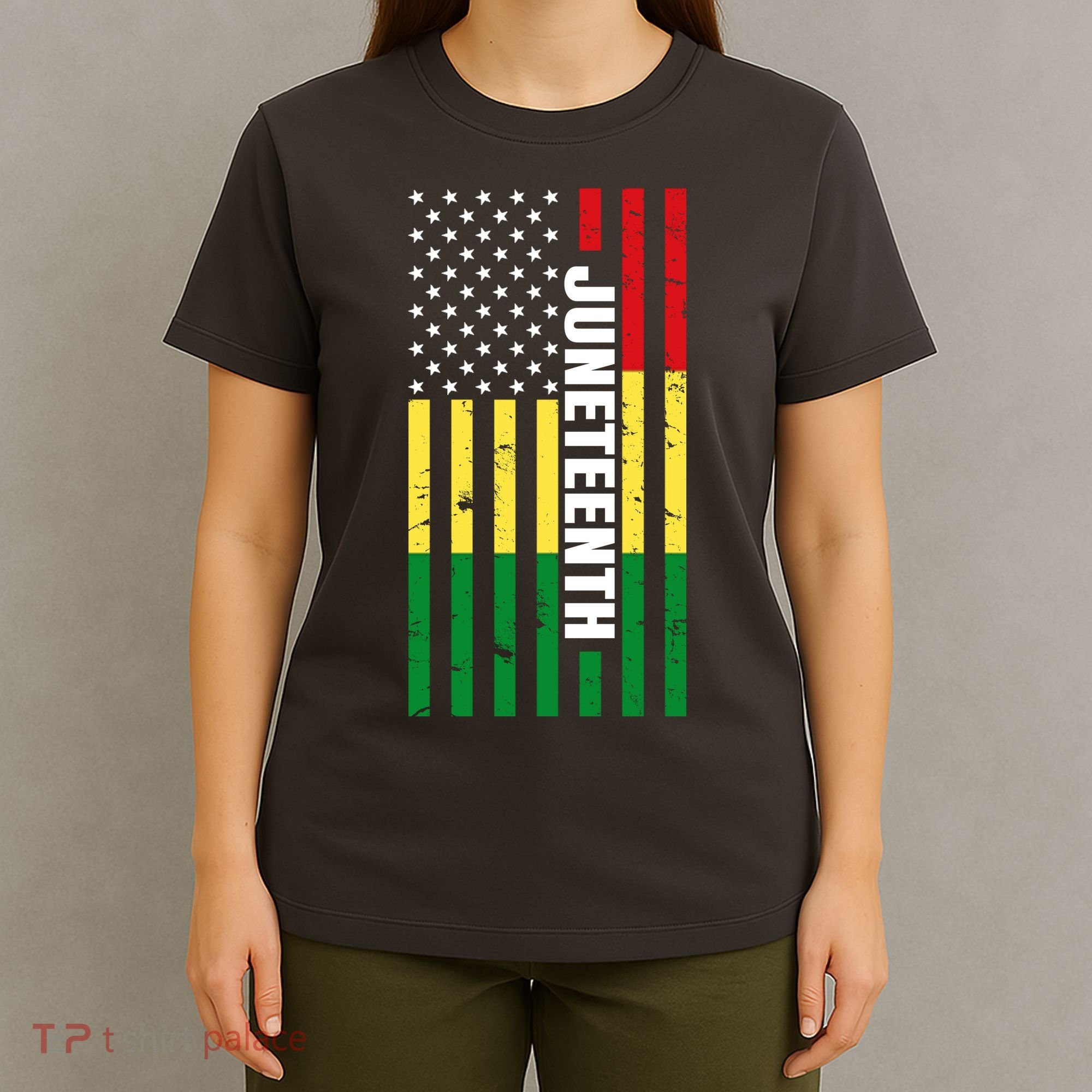 Juneteenth USA Black History Month Flag T-Shirt