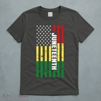 Juneteenth USA Black History Month Flag T-Shirt thumb 5