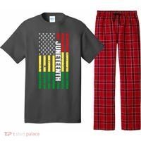 Juneteenth USA Black History Month Flag Pajama Set thumb 0
