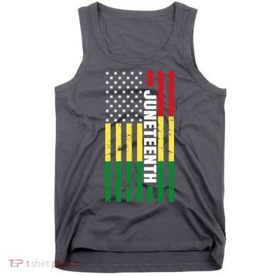 Juneteenth USA Black History Month Flag Tank Top