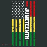 Juneteenth USA Black History Month Flag Tank Top thumb 6